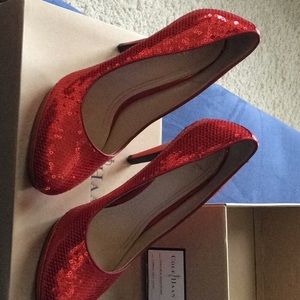 Cole Haan “Nike Air” Chelsea sequined High Pumps